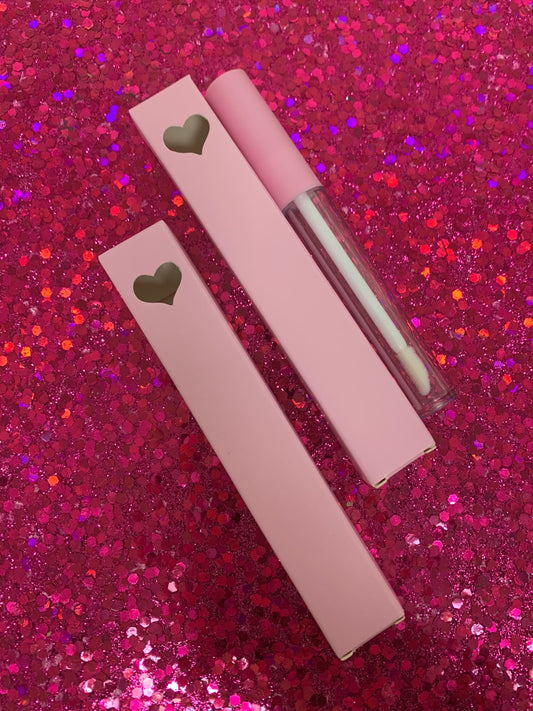 30 Empty pink lipgloss boxes only (thin tubes)