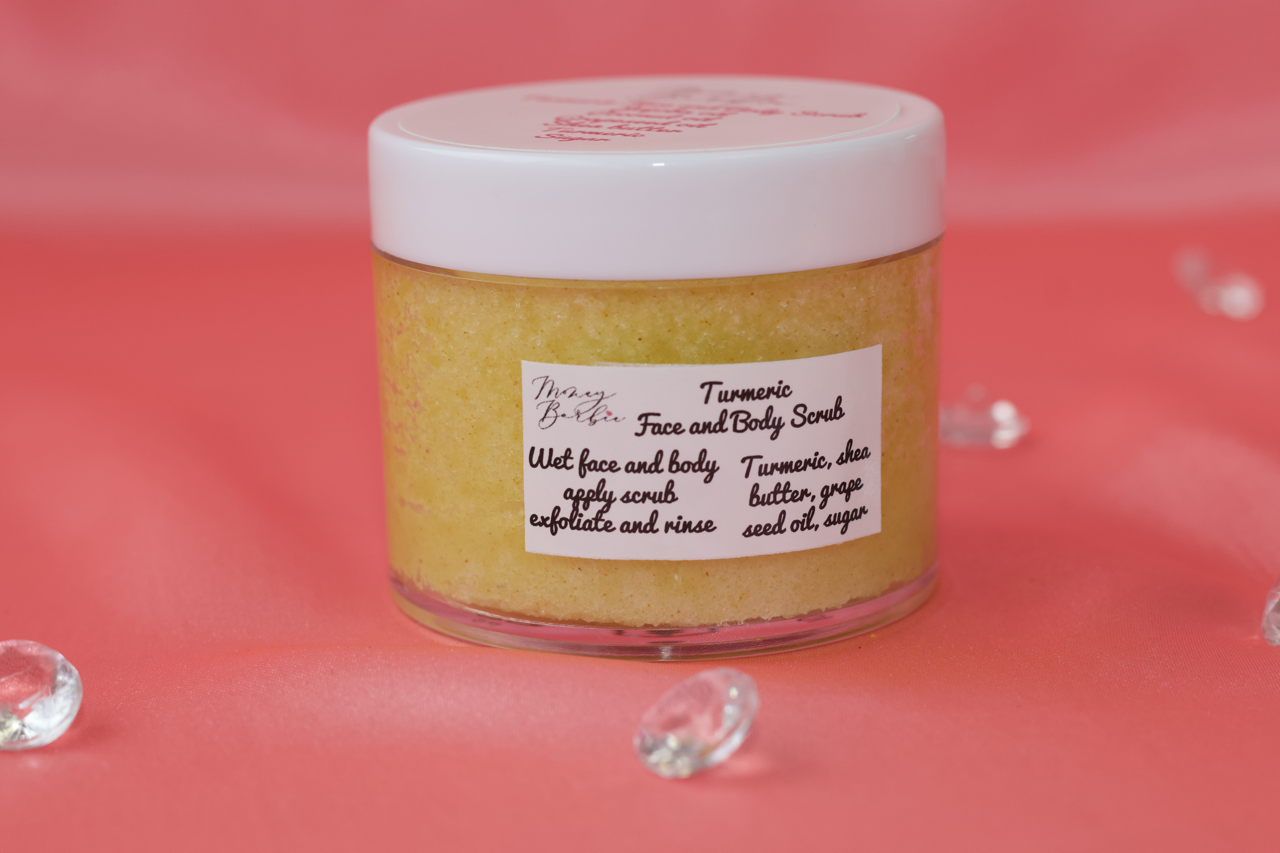 2oz Turmeric Face and Body Scrub