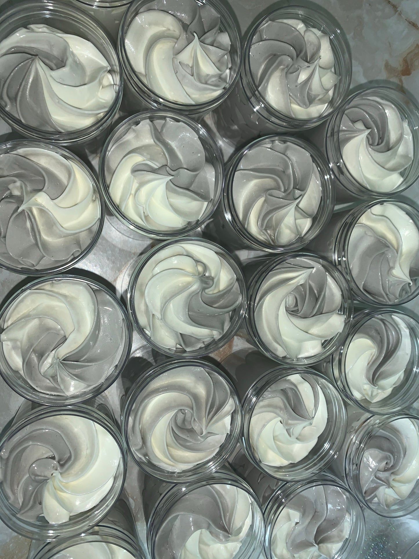 (14)  4oz (no label) Men’s body butters