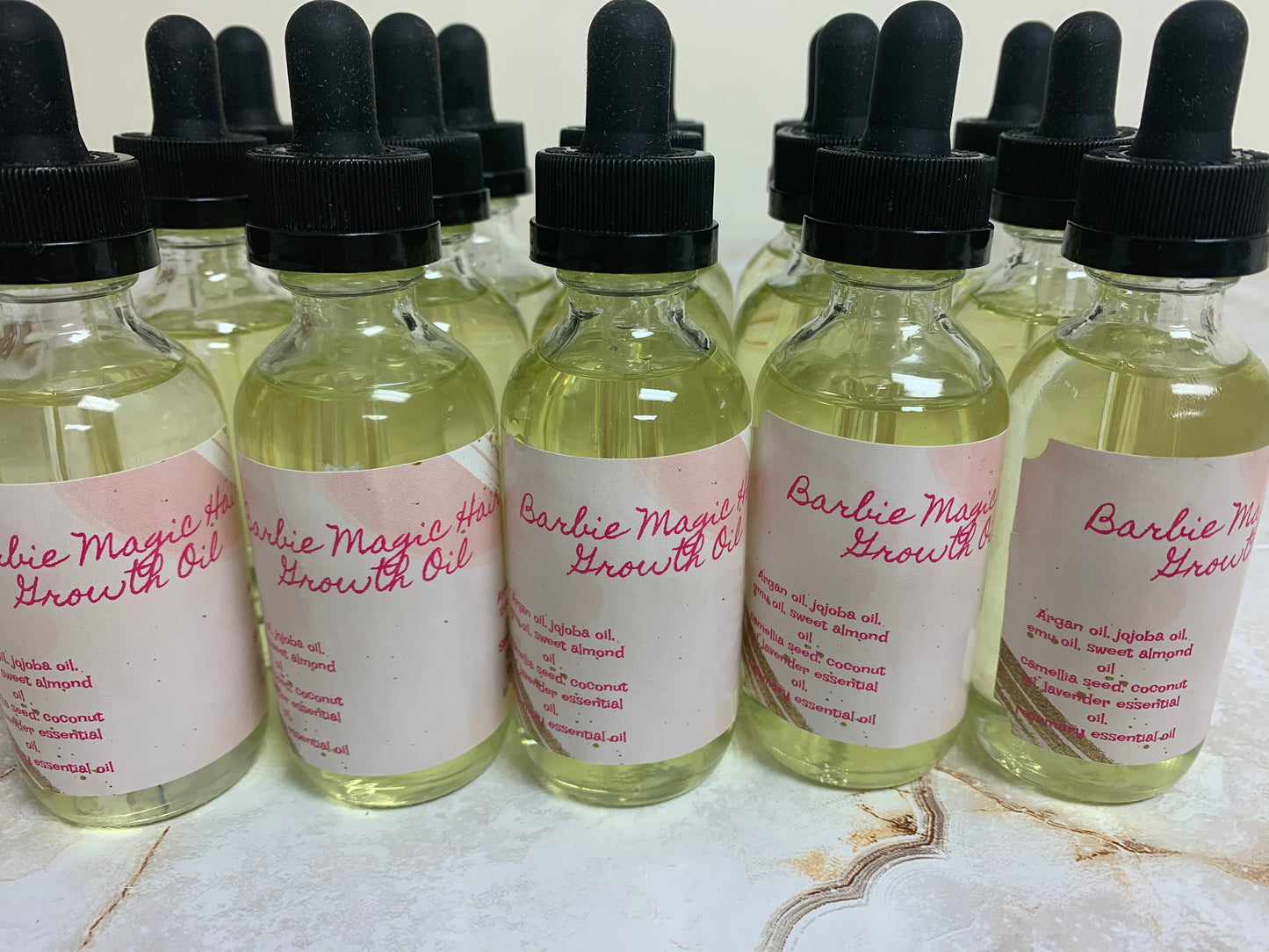 (10) 2oz Barbie Magic Hair Growth Oil (no labels)