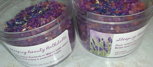 (10) 8oz Sleeping Barbie Bath Salts (no label)